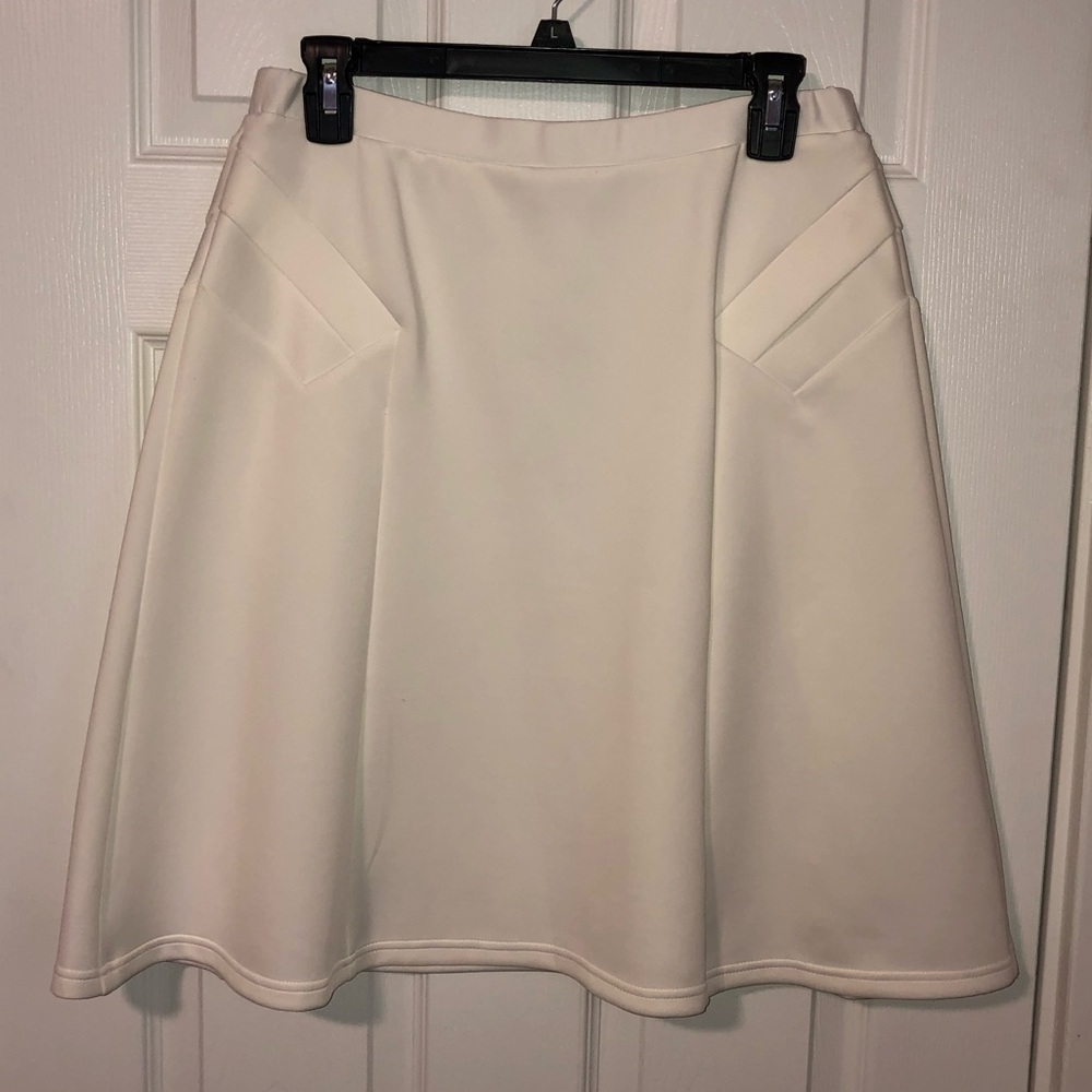 White Above the Knee Skirt